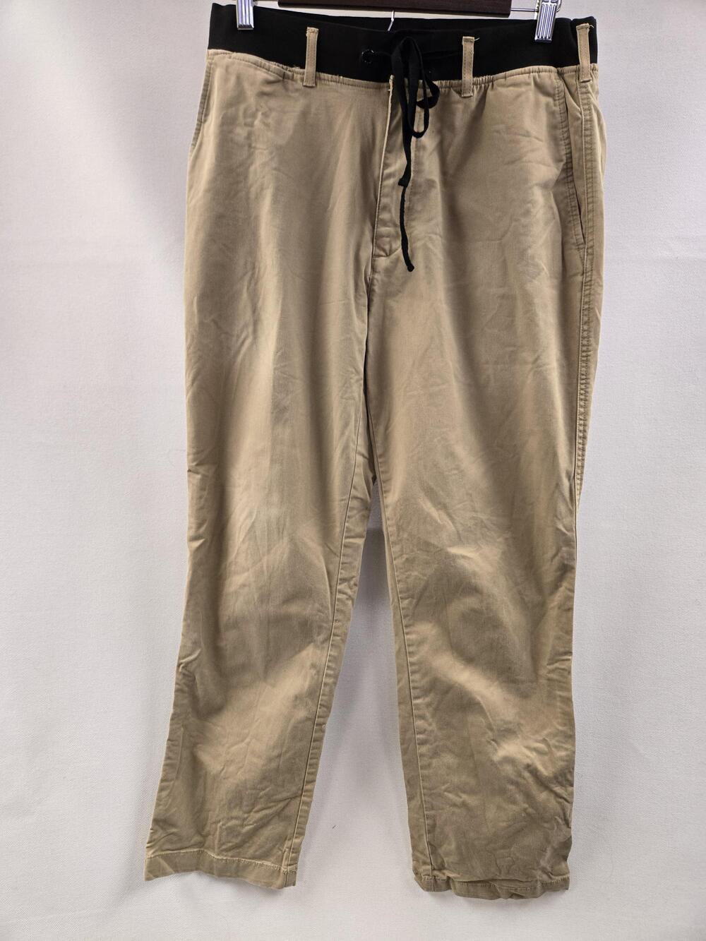 Cremieux Madison Pants Mens Medium Khaki Drawstring Waist Chino Casual